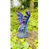 Dragon Violet avec son petit, 21,5cm