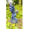 Dragon Violet avec son petit, 21,5cm