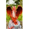 Dragon rouge et son petit, 17,5 cm