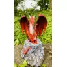 Dragon rouge et son petit, 17,5 cm