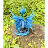 Dragon bleu des mers, 25 cm