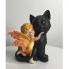 Bébé fée & Chat noir,14,5 cm