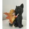 Bébé fée & Chat noir,14,5 cm