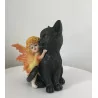 Bébé fée & Chat noir,14,5 cm