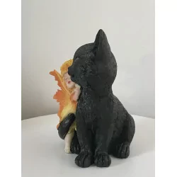 Bébé fée & Chat noir,14,5 cm