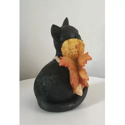 Bébé fée & Chat noir,14,5 cm