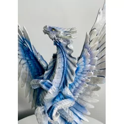 Dragon bleu ciel ,31 cm