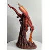 Dragon Orange crachant du feu , 33,5cm