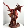 Dragon Orange crachant du feu , 33,5cm