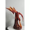 Dragon Orange crachant du feu , 33,5cm