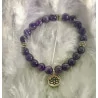 Mala bracelet Amethyst elastic Lotus