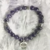 Mala bracelet Amethyst elastic Lotus