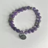 Pulsera Mala Amatista elástica Loto