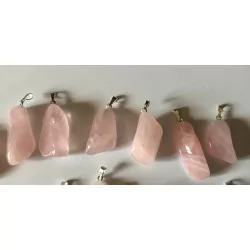 Pendentif Quartz Rose