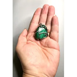 Pendentif Malachite.