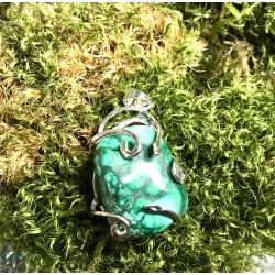 Pendentif Malachite.