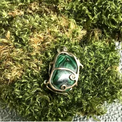 Pendentif Malachite.