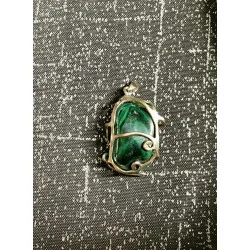 Pendentif Malachite.