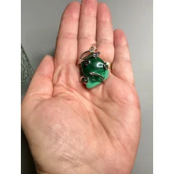 Pendentif Malachite.