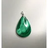 Pendentif Malachite & Argent.