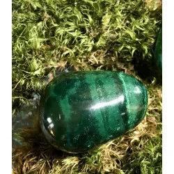 Pierre roulée Malachite Extra ,Poids : 45g