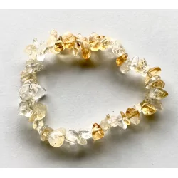 Bracelet chips de Citrine élastique