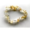 Bracelet chips de Citrine élastique