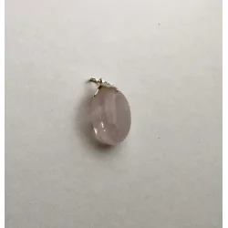Pendentif pierre gemme Quartz rose qualité A