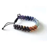 Bracelet Chakra double rang ajustable