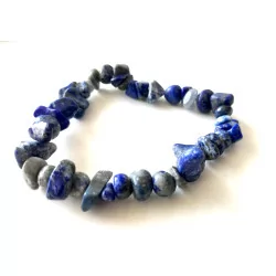 Bracelet hips de Lapis Lazuli élastique