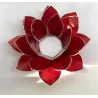 Eclairage Lotus 1er Chakra rouge/argent.