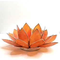 Éclairage Lotus 2ème Chakra orange /argent.