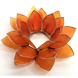 Éclairage Lotus 2ème Chakra orange /argent.