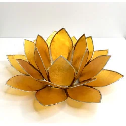 Éclairage Lotus 2ème Chakra jaune /argent.