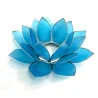 Éclairage Lotus, 5ème Chakra Bleu / argent.