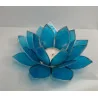 Éclairage Lotus, 5ème Chakra Bleu / argent.