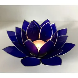 Éclairage Lotus 6ème Indigo /argent.