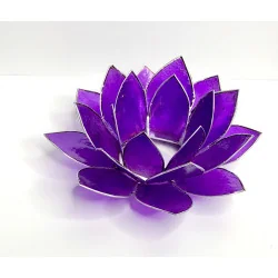 Éclairage Lotus 7ème Chakra Violet /argent.