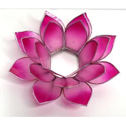 Éclairage Lotus Rose /argent.