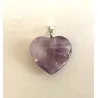 Pendentif en Améthyste en forme de coeur