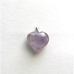 Pendentif en Améthyste en forme de coeur