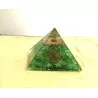 Pyramide Orgonite & Aventurine verte et Cristal