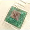 Pyramide Orgonite & Aventurine verte de Cristal