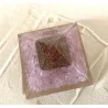 Pyramide Orgonite & Quartz rose