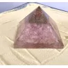 Pyramide Orgonite & Quartz rose