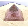 Pyramide Orgonite & Quartz rose