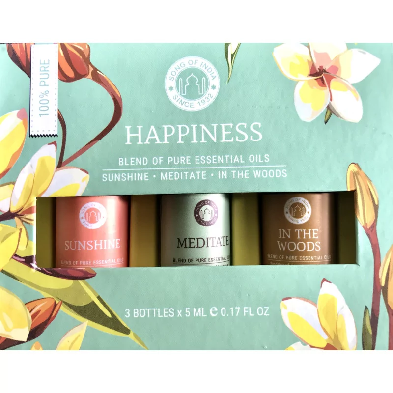 Set de aceites esenciales Aromatherapy Happiness