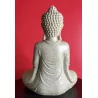 Bouddha méditant ,bougeoir couleur sable 25,5 cm.