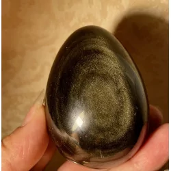 Oeuf Obsidienne Oeil céleste de 6 cm .