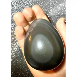 Huevo de Obsidiana Ojo Celeste 6 cm.